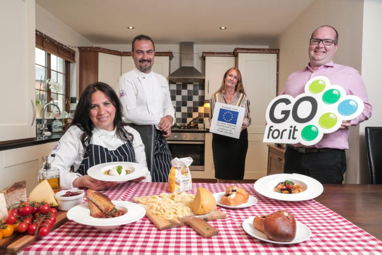 Two locally based entrepreneurs have used their expert cooking skills to pursue their own joint business venture in Belfast - Delizia Italian Food – thanks to support from the Go For It Programme, in association with Belfast City Council.