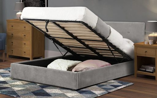 Ottoman beds are an excellent space-saving solution for bedrooms because they provide extra hidden storage space underneath the mattress.