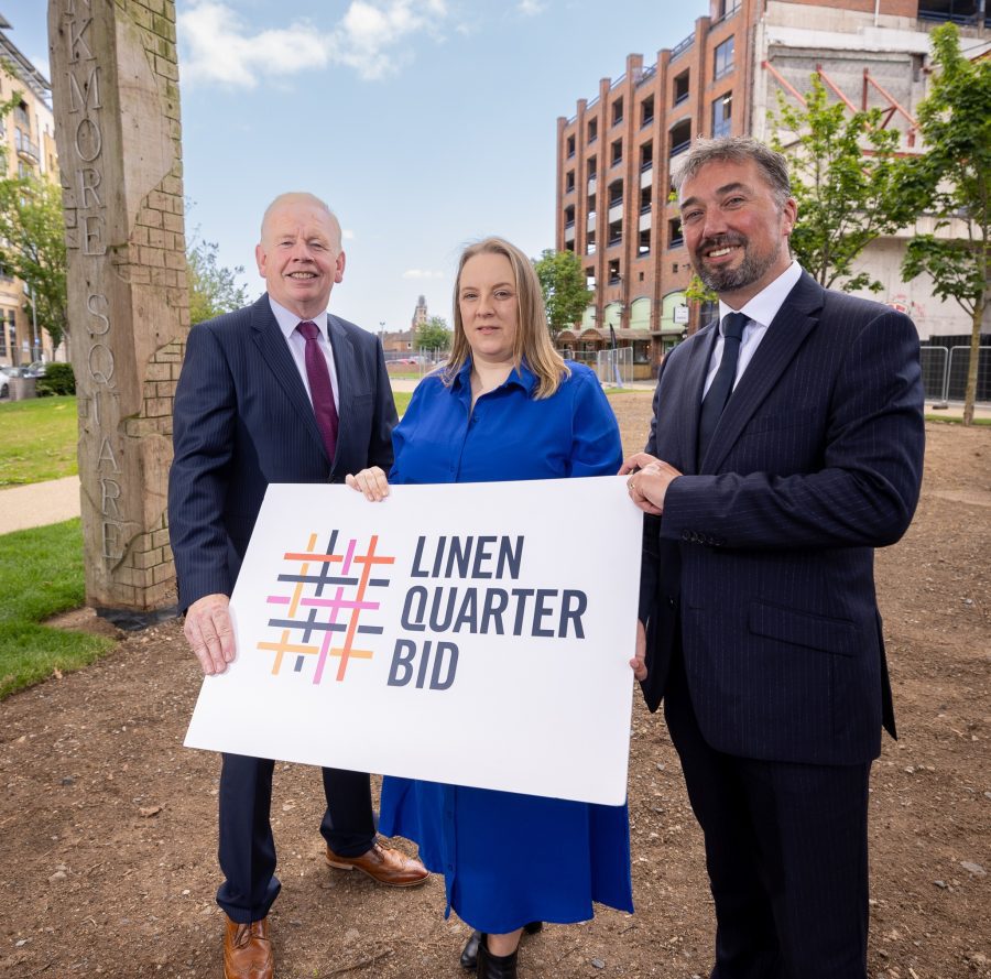 Bankmore Square has officially reopened following a rejuvenation project delivered by Linen Quarter Business Improvement District (LQ BID)