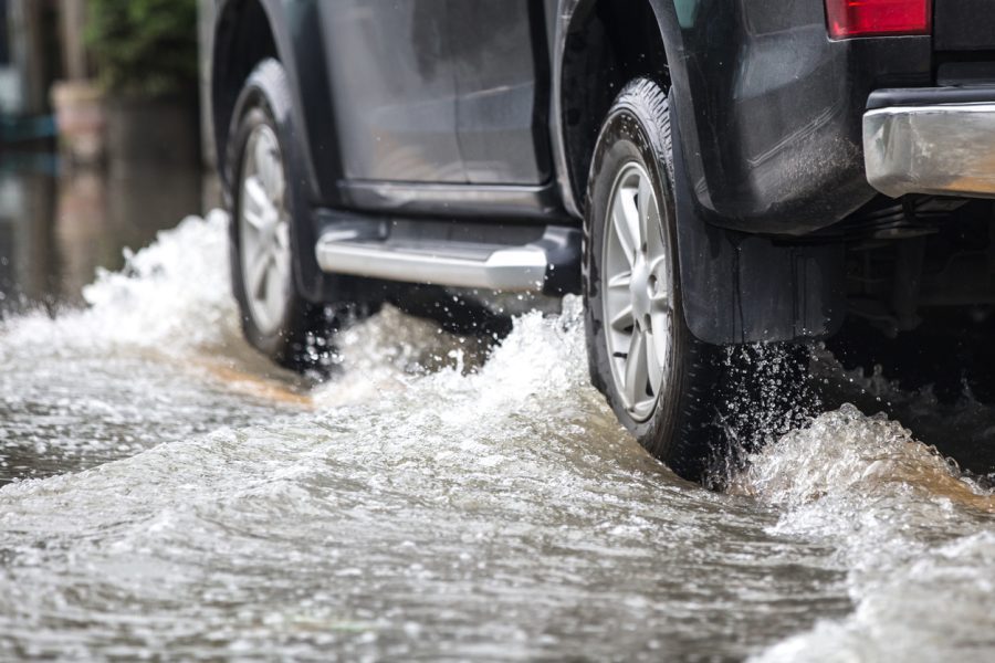 flooded roads